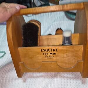 VINTAGE ESQUIRE FOOTMAN SHOE SHINE KIT